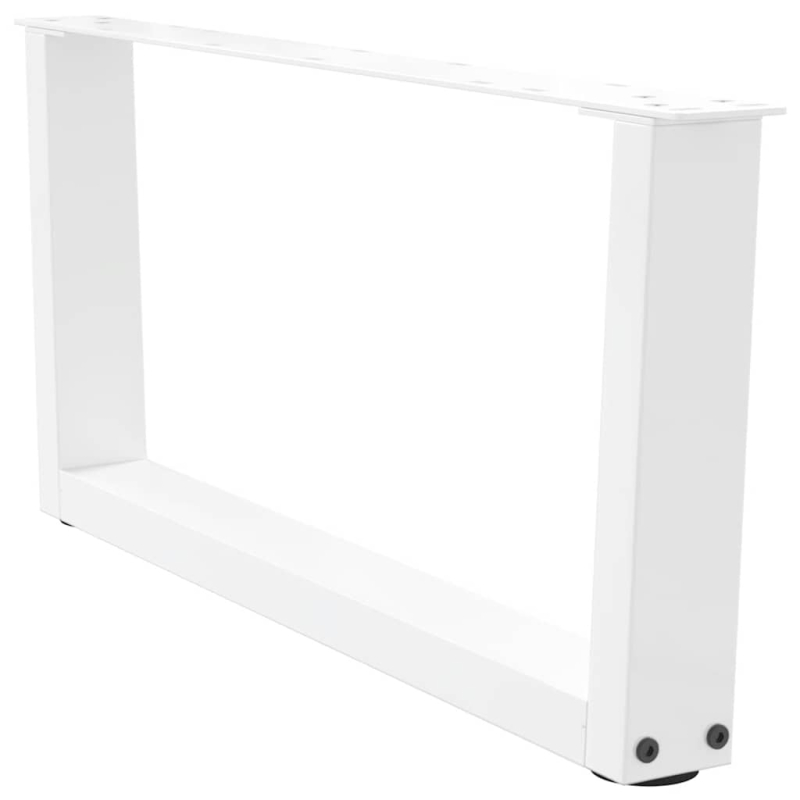 Esstischbeine V-Form 2 Stück Weiß 70x(30-31,3) cm Stahl