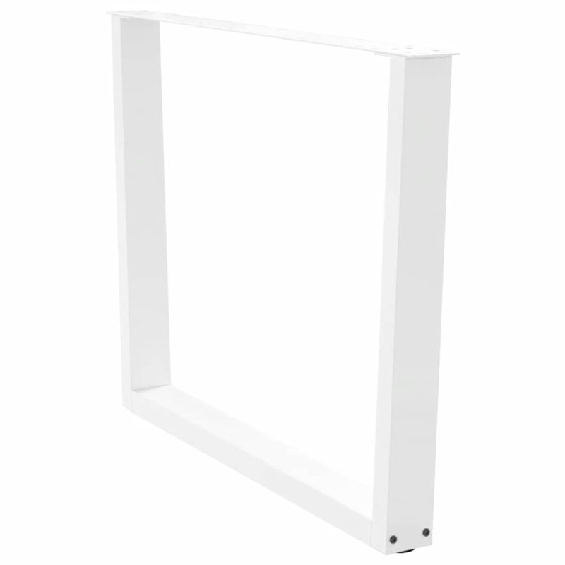 Esstischbeine V-Form 3 Stück Weiß 100x(72-73,3) cm Stahl