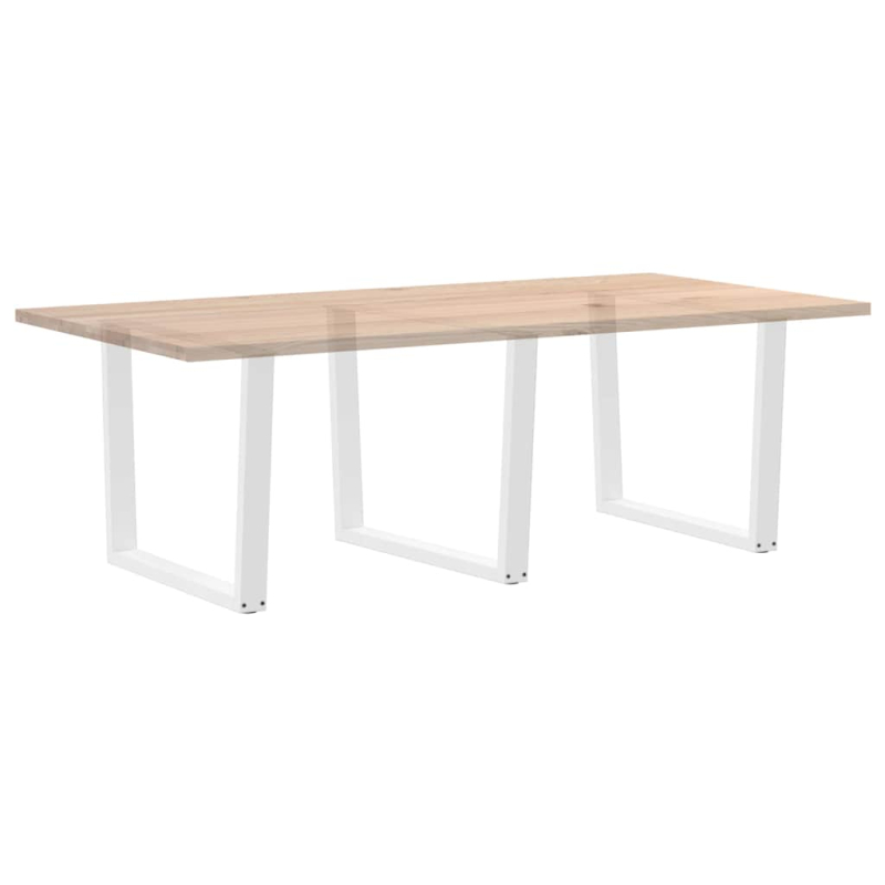 Esstischbeine V-Form 3 Stück Weiß 100x(72-73,3) cm Stahl