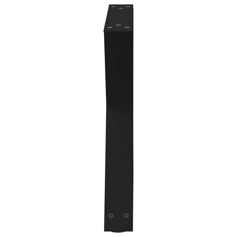 Couchtischbeine 2 Stk. Schwarz 60x(42-43,3) cm Stahl