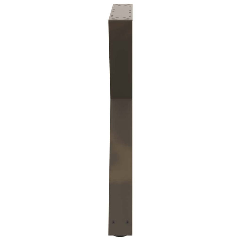 Esstischbeine 2 Stück Naturstahl 80x(72-73,3) cm Stahl