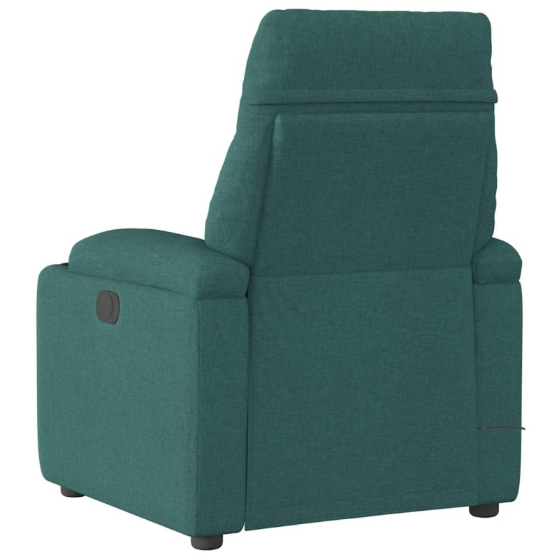 Massagesessel Elektrisch Dunkelgrün Stoff