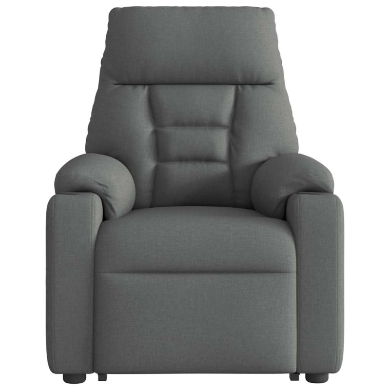 Relaxsessel mit Aufstehhilfe Dunkelgrau Stoff