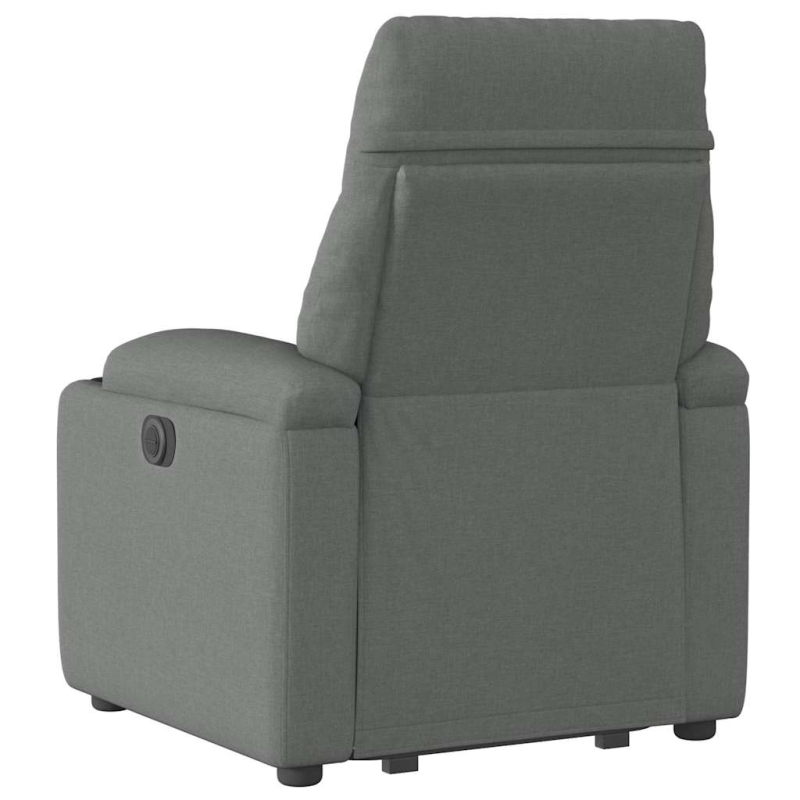 Relaxsessel mit Aufstehhilfe Dunkelgrau Stoff