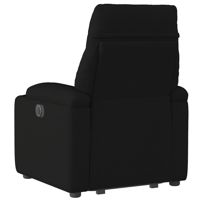 Relaxsessel mit Aufstehhilfe Schwarz Stoff