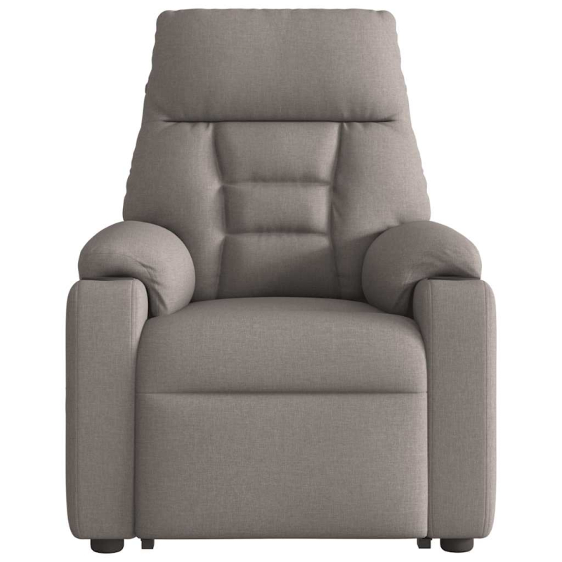 Relaxsessel mit Aufstehhilfe Taupe Stoff