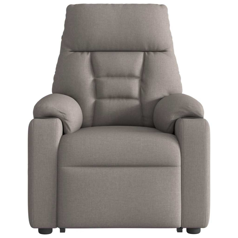Relaxsessel mit Aufstehhilfe Elektrisch Taupe Stoff