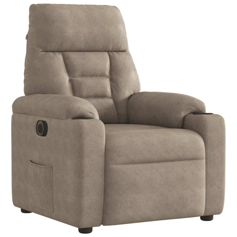 Relaxsessel Elektrisch Taupe Mikrofasergewebe