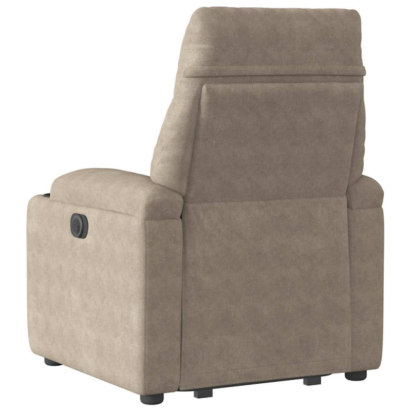 Relaxsessel mit Aufstehhilfe Taupe Mikrofasergewebe