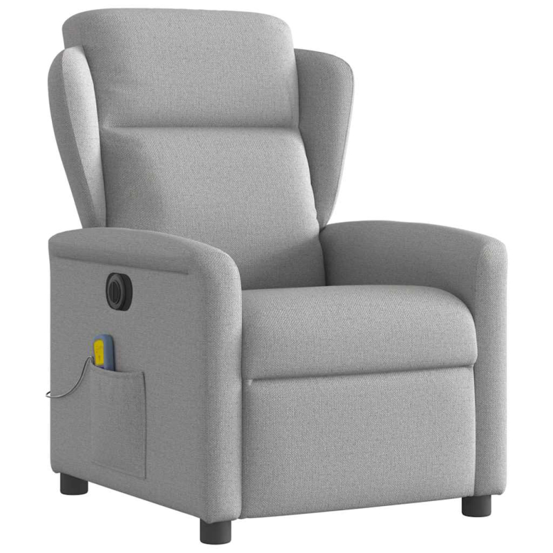 Massagesessel Elektrisch Wolkengrau Stoff