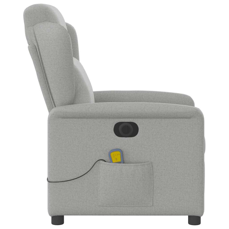 Massagesessel Elektrisch Wolkengrau Stoff