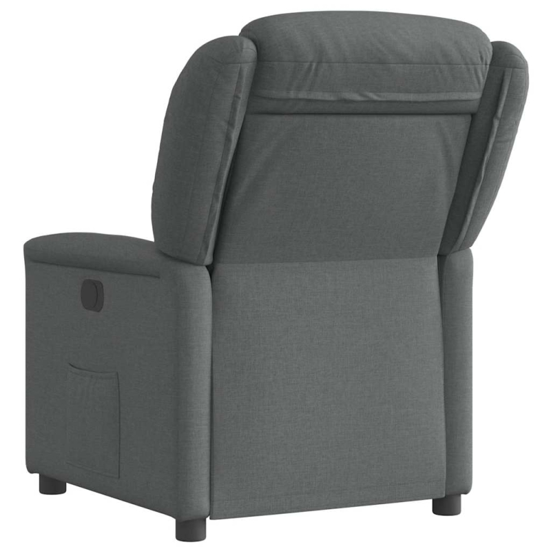 Relaxsessel Elektrisch Dunkelgrau Stoff