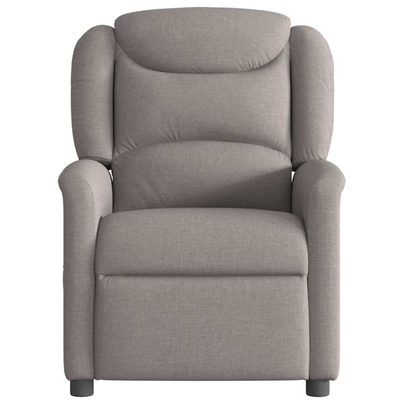 Massagesessel Elektrisch Taupe Stoff