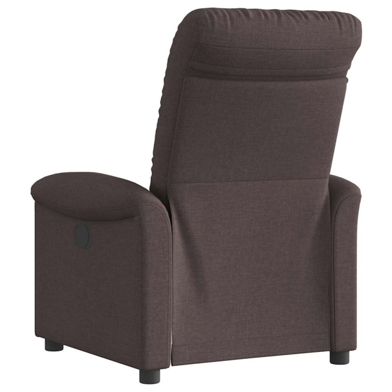 Relaxsessel Elektrisch Dunkelbraun Stoff