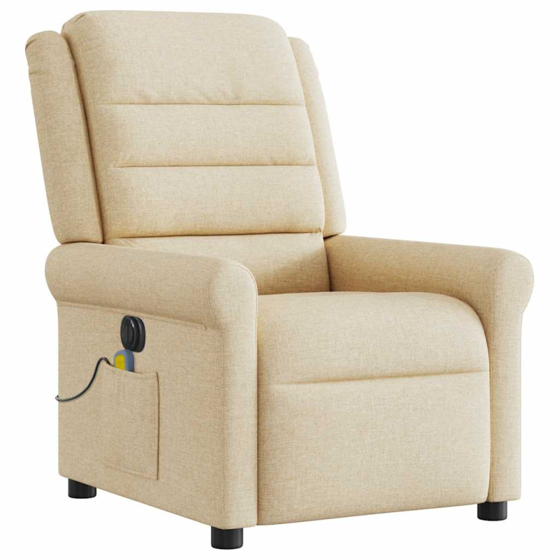 Massagesessel Elektrisch Creme Stoff