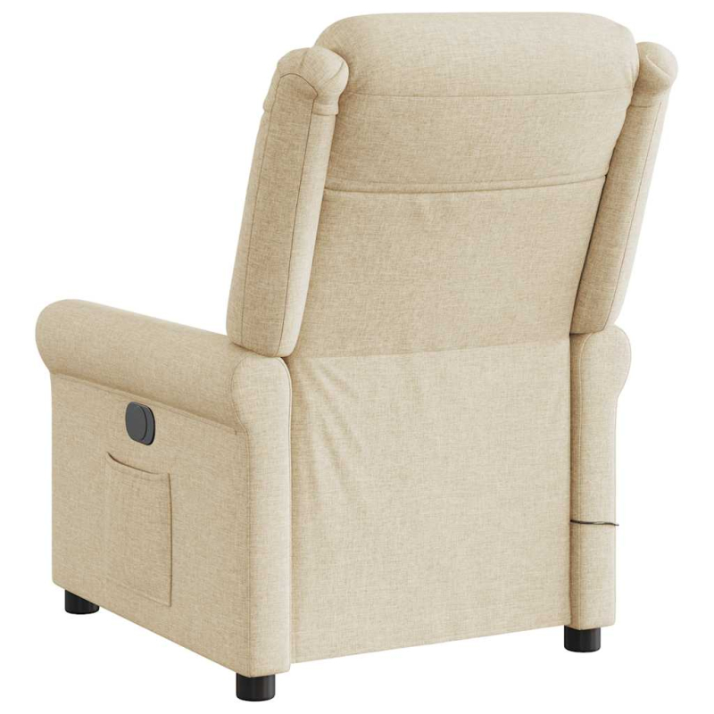 Massagesessel Elektrisch Creme Stoff