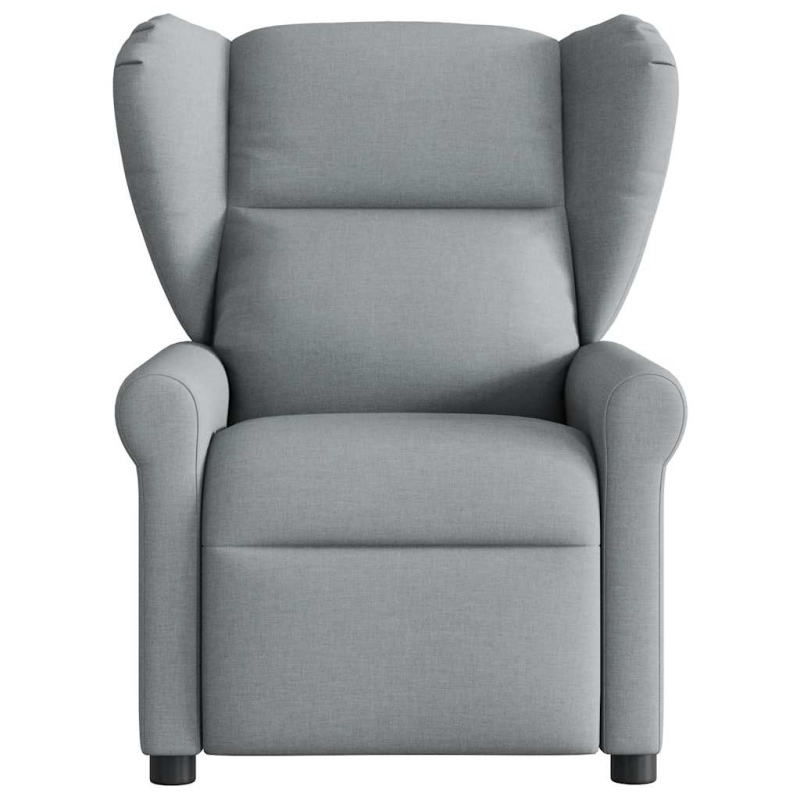 Massagesessel Elektrisch Hellgrau Stoff