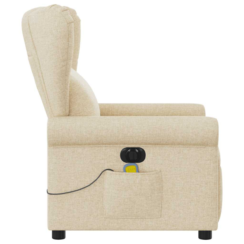 Massagesessel Elektrisch Creme Stoff