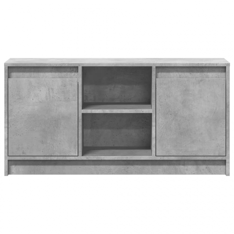 TV-Schrank mit LED-Beleuchtung Betongrau 100x34x50 cm