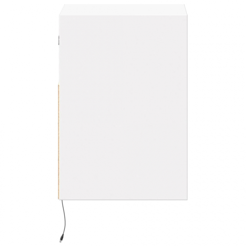 TV-Wandschrank mit LED-Beleuchtung Weiß 41x31x45 cm