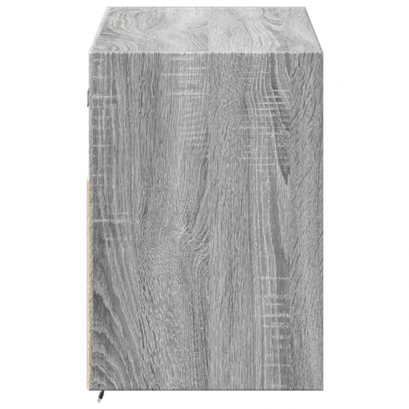 TV-Wandschrank mit LED-Beleuchtung Grau Sonoma 100x31x45 cm