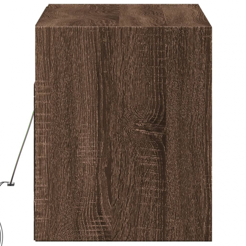 TV-Wandschrank mit LED-Beleuchtung Eichen-Optik 100x31x35 cm