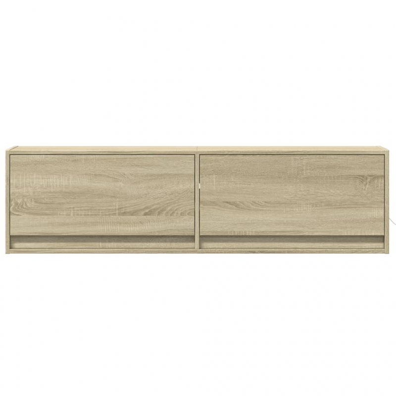 TV-Wandschrank mit LED-Beleuchtung Sonoma-Eiche 140x31x38 cm