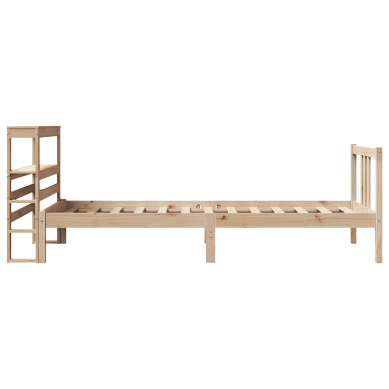 Bettgestell mit Kopfteil ohne Matratze 75x190 cm