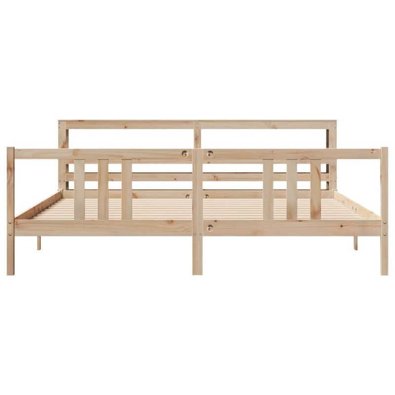 Bettgestell mit Kopfteil ohne Matratze 180x200 cm