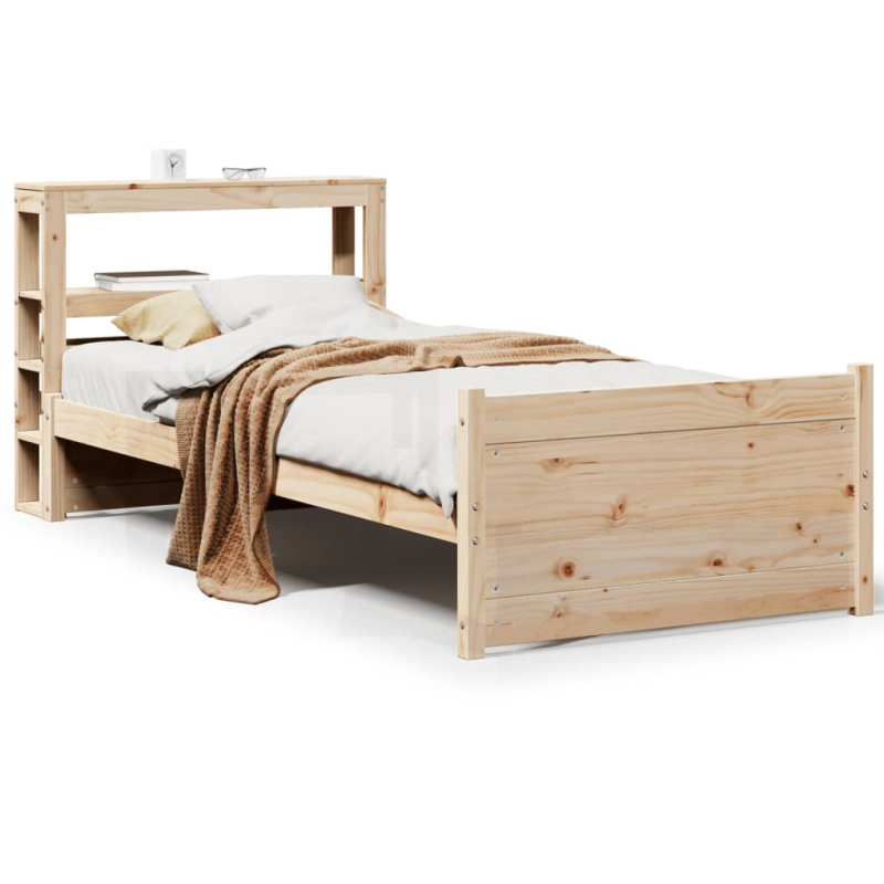 Bettgestell mit Kopfteil ohne Matratze 90x190 cm