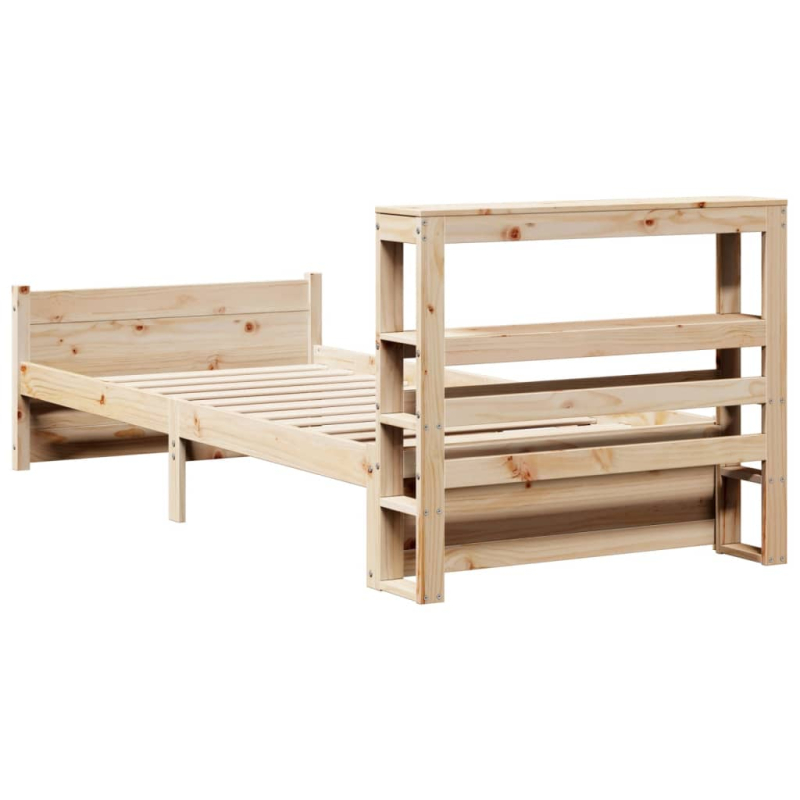 Bettgestell mit Kopfteil ohne Matratze 90x200 cm