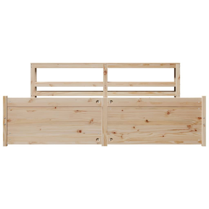 Bettgestell mit Kopfteil ohne Matratze 180x200 cm