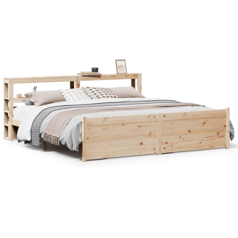 Bettgestell mit Kopfteil ohne Matratze 200x200 cm