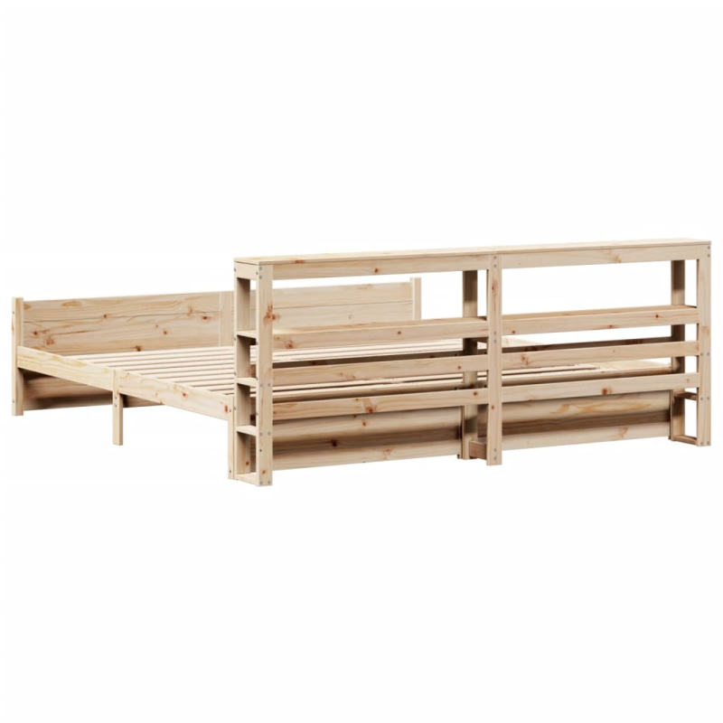 Bettgestell mit Kopfteil ohne Matratze 200x200 cm