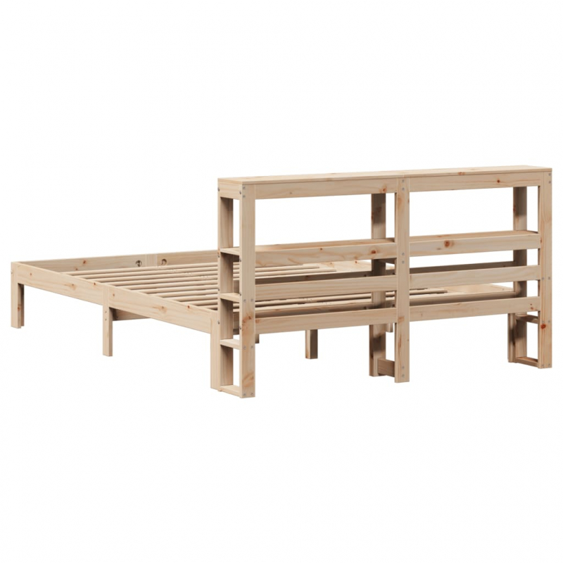 Bettgestell mit Kopfteil ohne Matratze 140x200 cm