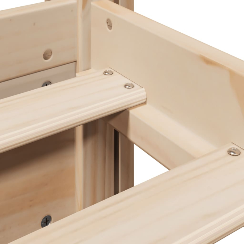 Bettgestell mit Kopfteil ohne Matratze 75x190 cm