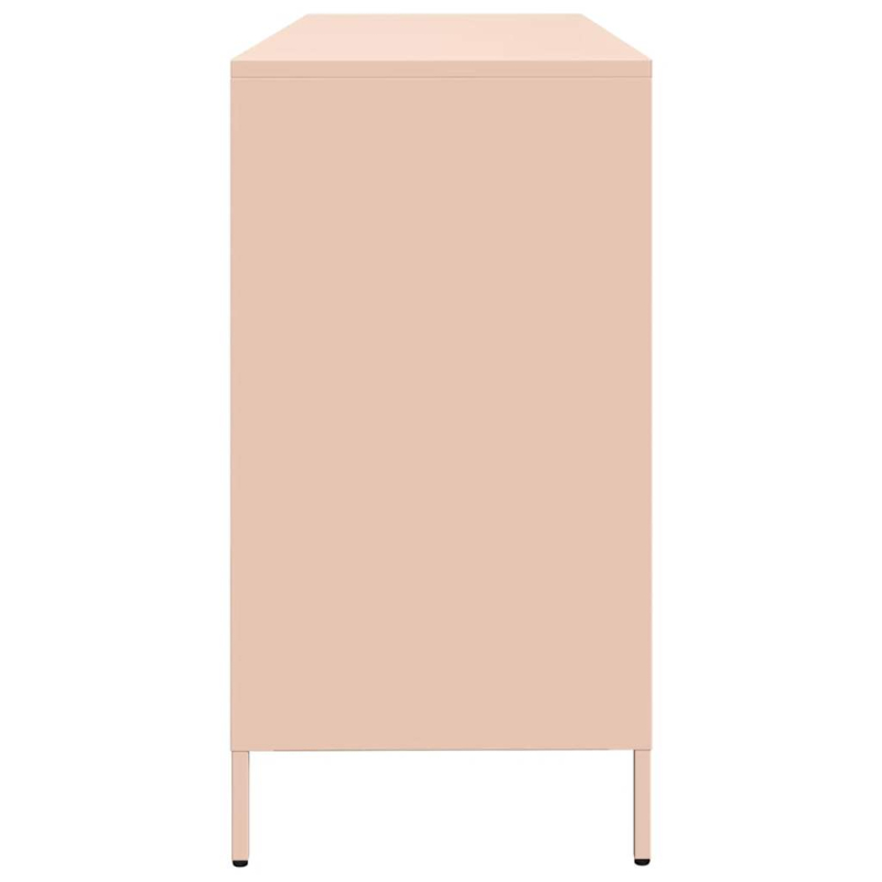 Sideboard Rosa 135x39x73,5 cm Kaltgewalzter Stahl