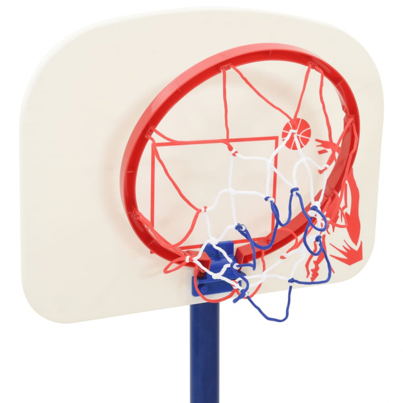 Basketballkorb mit Ständer, Ball & Pumpe Verstellbar 90/121 cm