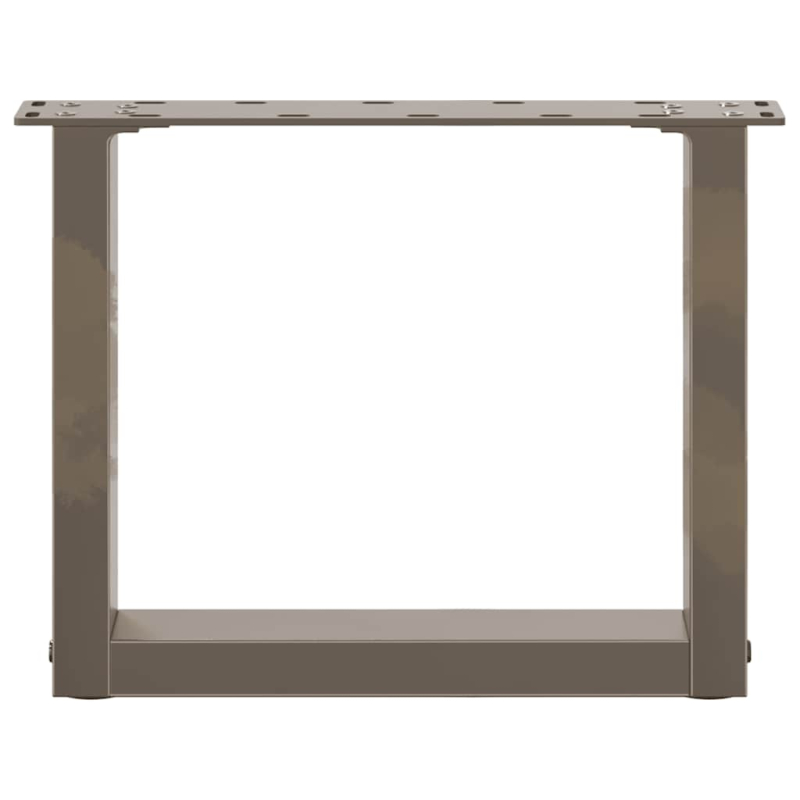 Couchtischbeine U-Form 2 Stk. Naturstahl 40x(30-31) cm Stahl