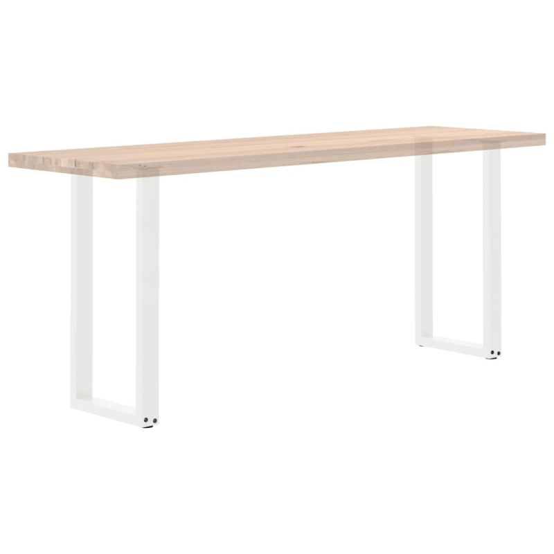 Couchtischbeine U-Form 2 Stk. Weiß 28x(72-73) cm Stahl