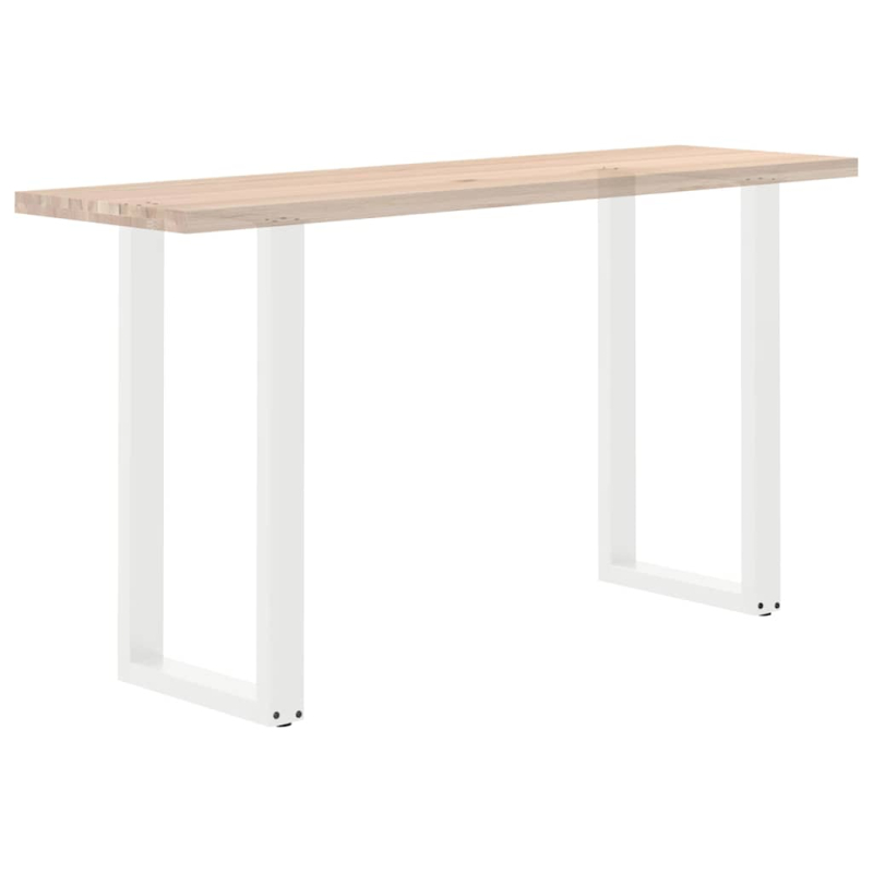 Couchtischbeine U-Form 2 Stk. Weiß 40x(90-91) cm Stahl
