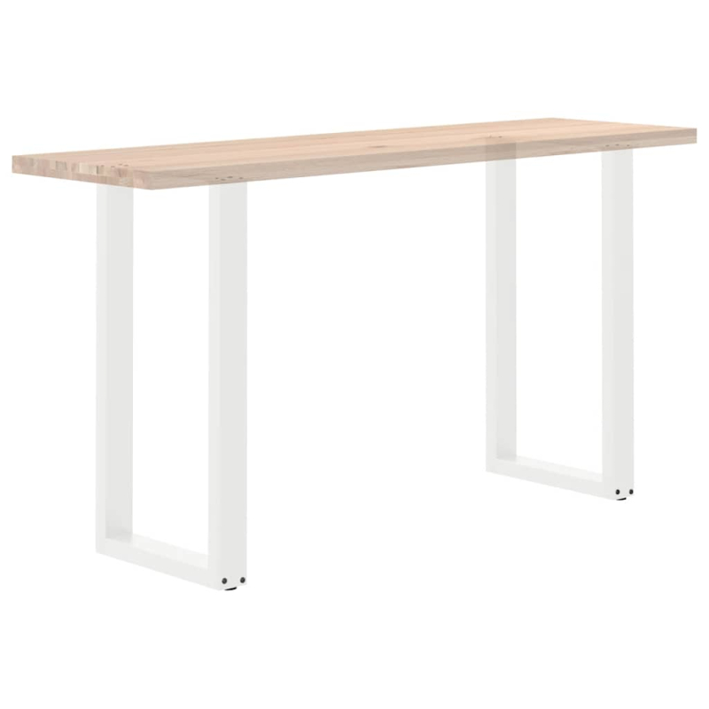 Couchtischbeine U-Form 2 Stk. Weiß 50x(90-91) cm Stahl