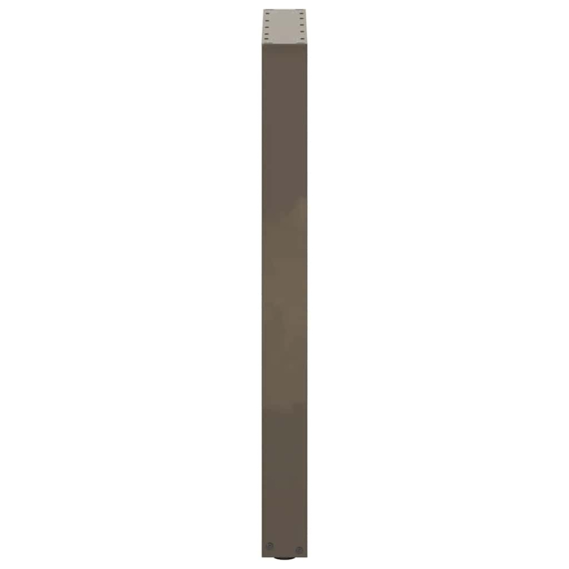 Couchtischbeine U-Form 2 Stk. Naturstahl 50x(90-91) cm Stahl