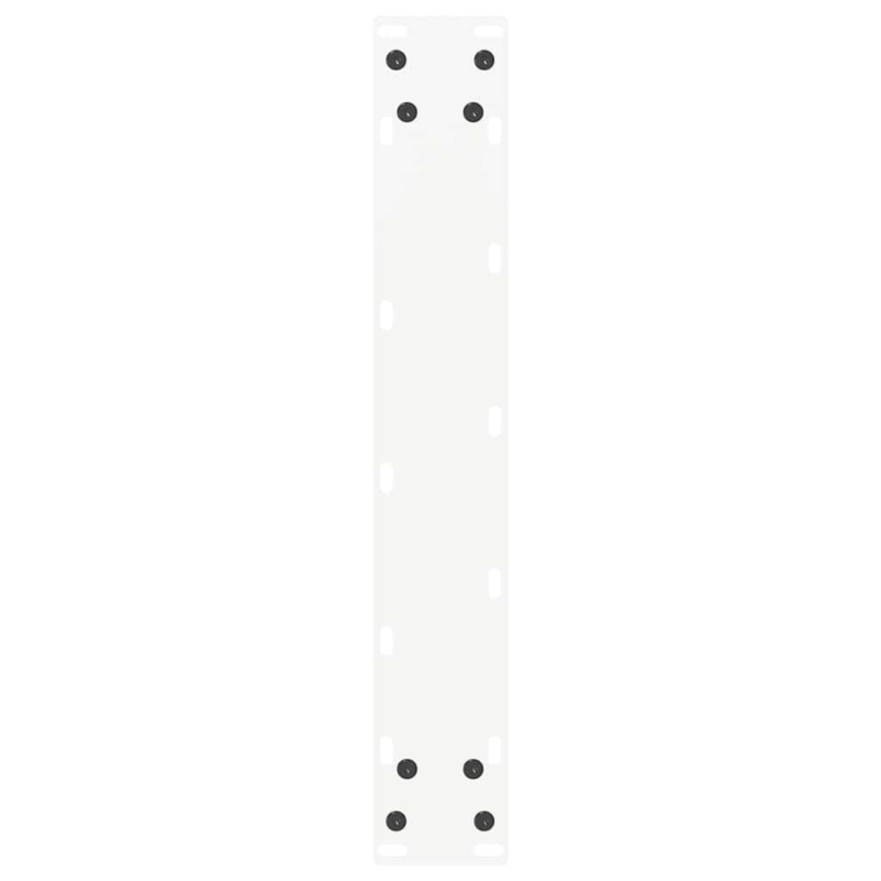 Couchtischbeine U-Form 2 Stk. Weiß 50x(100-101) cm Stahl