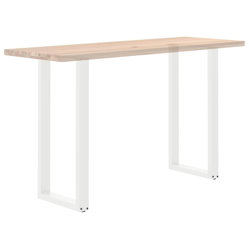 Couchtischbeine U-Form 2 Stk. Weiß 50x(100-101) cm Stahl