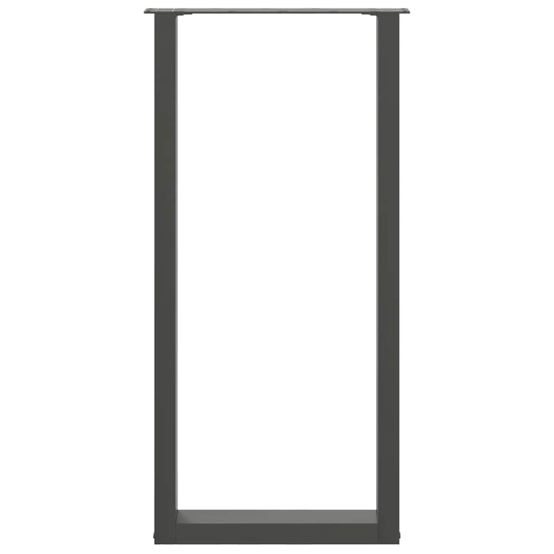 Couchtischbeine U-Form 2 Stk. Anthrazit 50x(100-101) cm Stahl