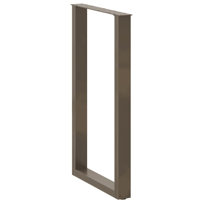 Couchtischbeine U-Form 2 Stk. Naturstahl 60x(100-101) cm Stahl