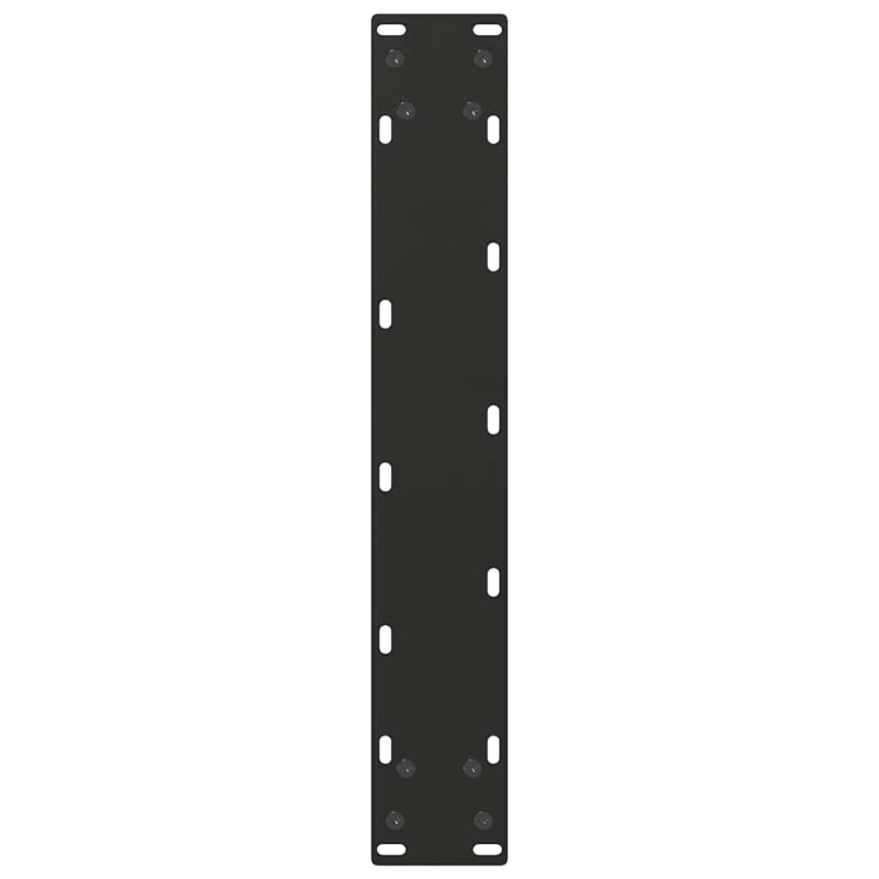 Couchtischbeine U-Form 2 Stk. Schwarz 40x(110-111) cm Stahl