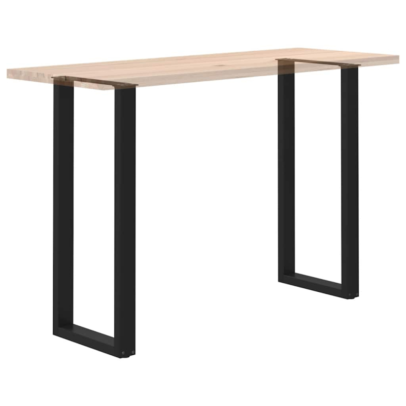 Couchtischbeine U-Form 2 Stk. Schwarz 40x(110-111) cm Stahl