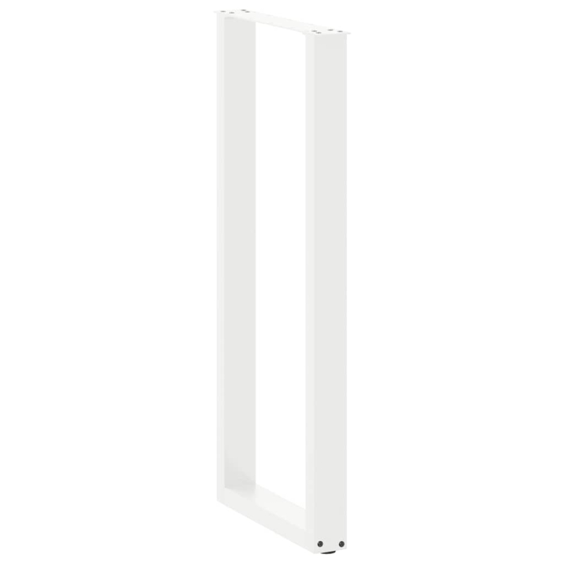 Couchtischbeine U-Form 2 Stk. Weiß 40x(110-111) cm Stahl